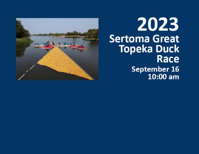 <h1 class="tribe-events-single-event-title">The 28th Annual Sertoma Great Topeka Duck Race 2023</h1>